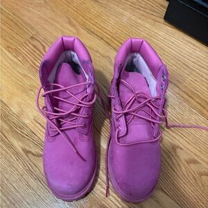 Pink Timberland Boots